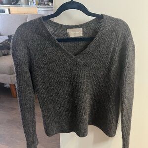Everlane Alpaca V neck Gray Women's Sweater